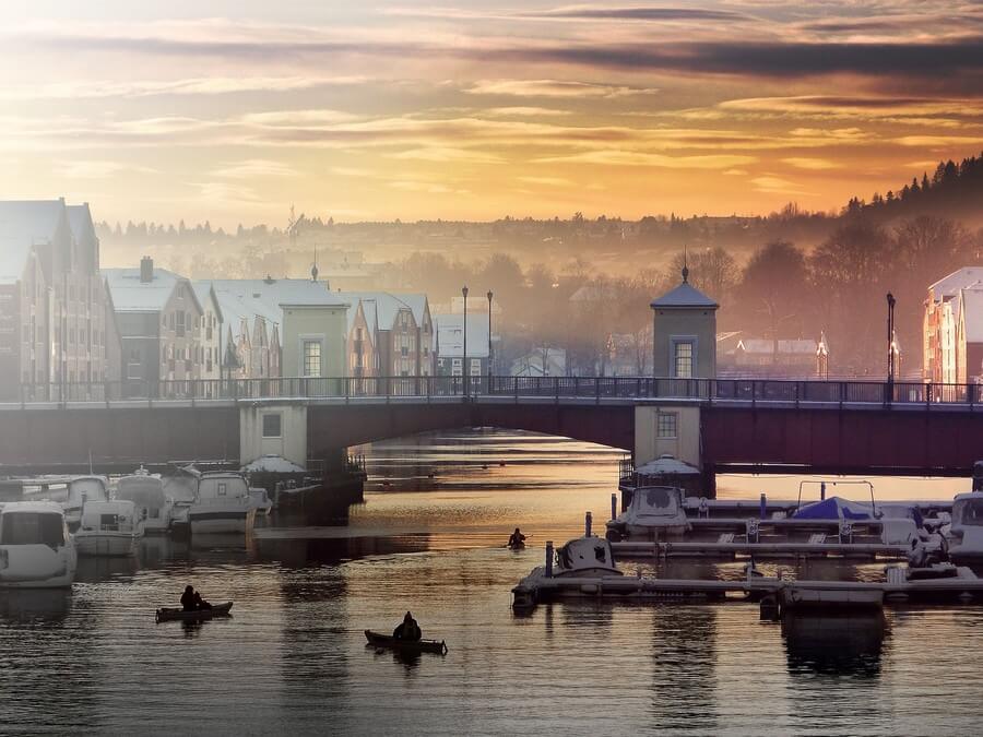 Фото: Мост через реку, Тронхейм
