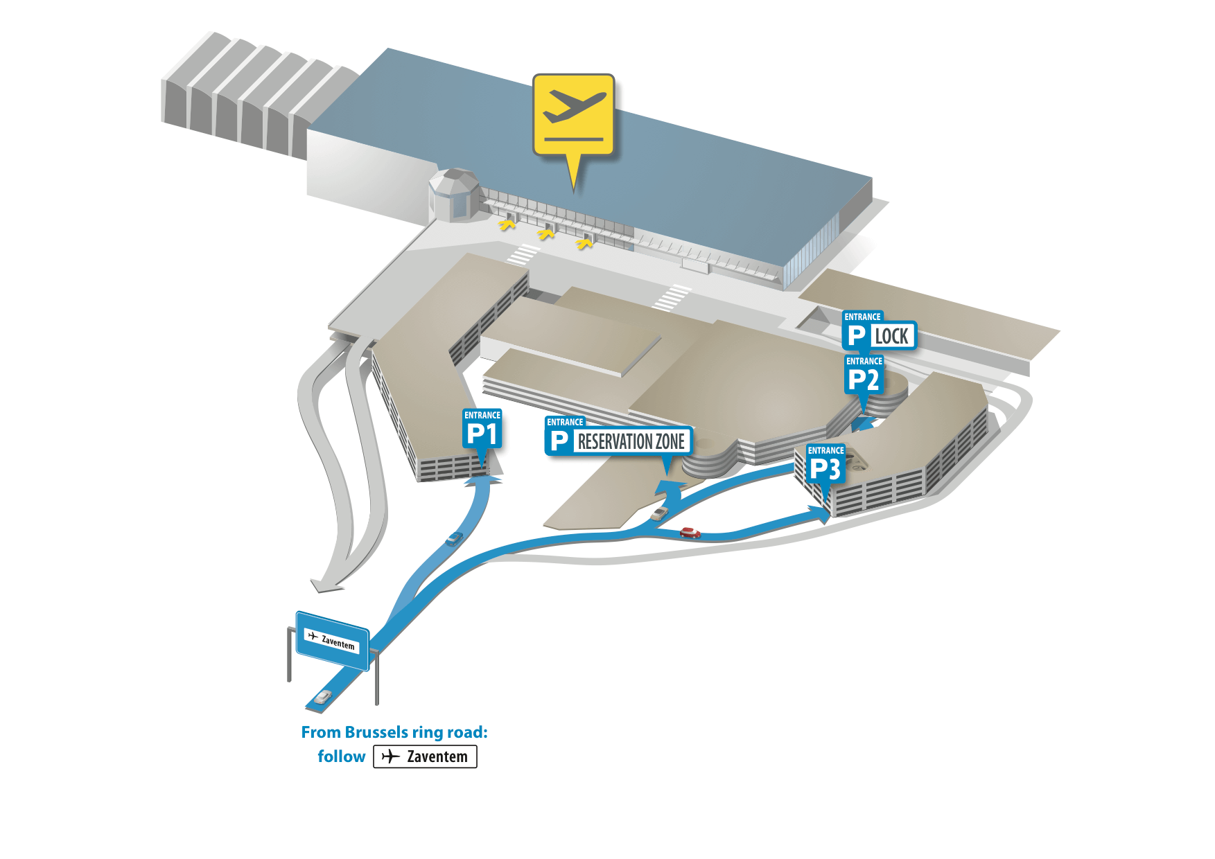 Международный аэропорт Брюсселя - Zaventem.