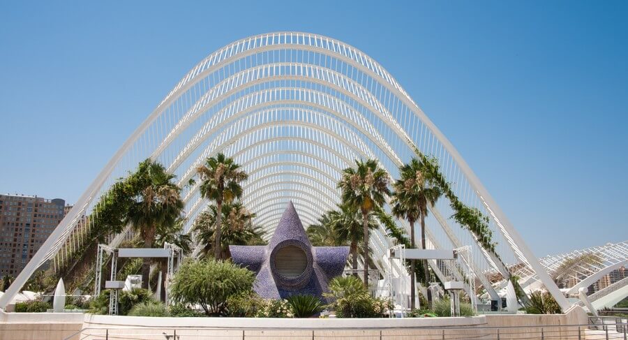 Фото: Галерея/сад (Umbracle), Город искусств и наук в Валенсии