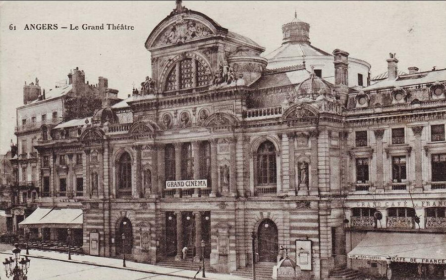 Фото: Так выглядел большой театр в XIX веке (Grand Théâtre), Анже