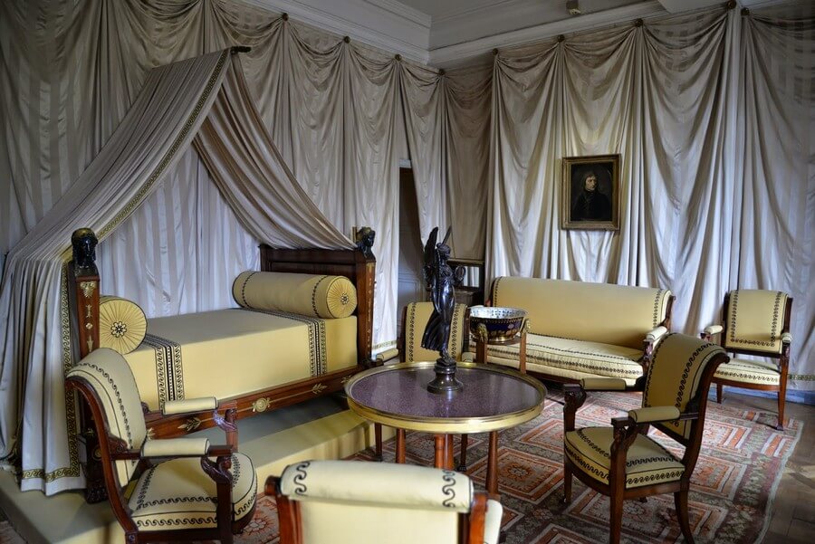 Фото: Спальня императора в Мальмезоне, Франция