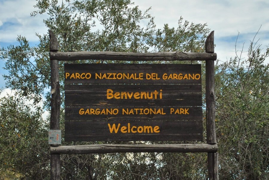 Фото: Вход в нац.парк Гаргано (Gargano National Park), Италия