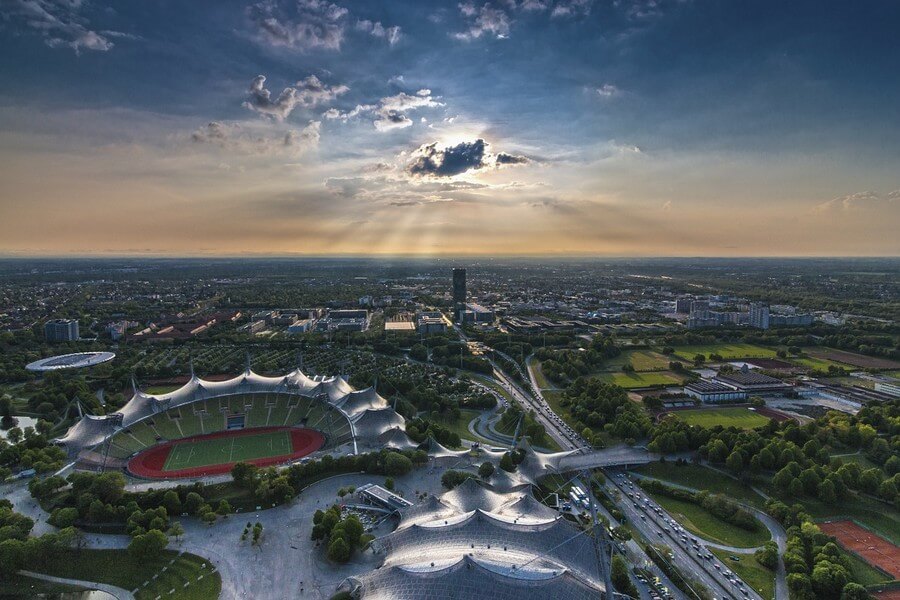 Фото: Олимпийский стадион в Мюнхене