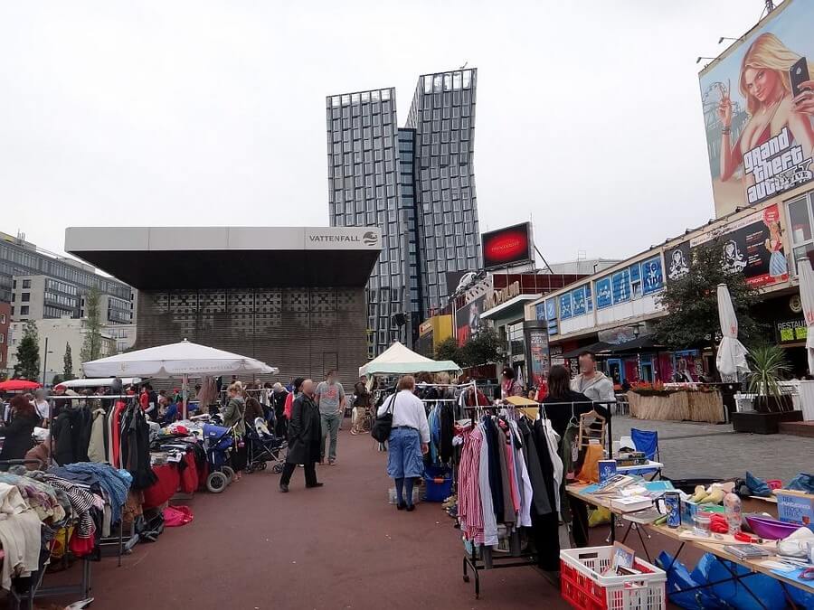 Фото: Рынок на Шпильбуденрлац (Spielbudenplatz), Гамбург