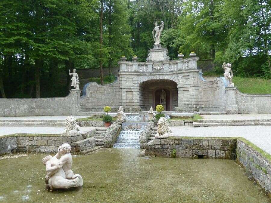 Фото: В замке Хельбрунн (Schloss Hellbrunn), Зальцбург