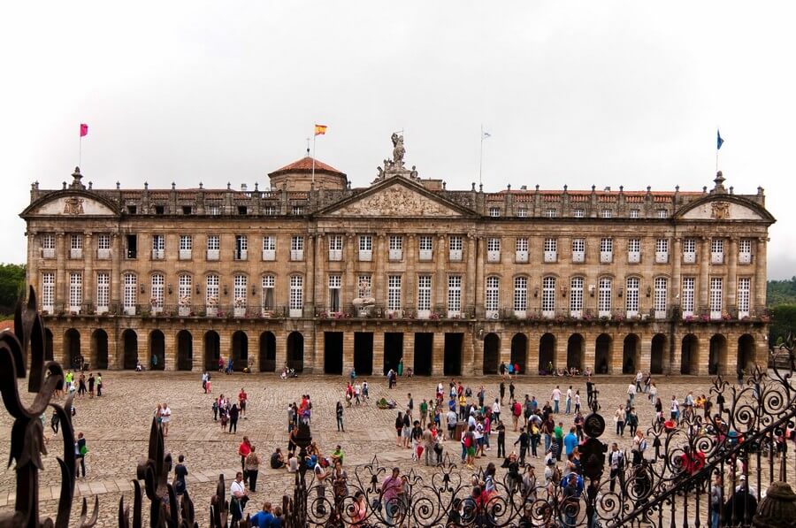 Фото: Площадь Обрадойро (Plaza del Obradoiro), Сантьяго-де-Компостела