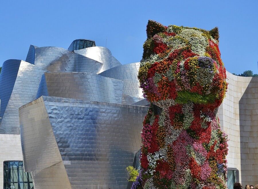 Фото: Скульптура Щенок (Puppy), Бильбао