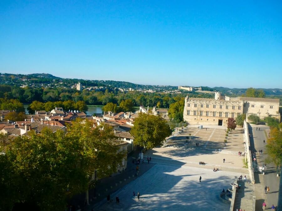 Фото: Вид с крыши Папского дворца (Palais des Papes), Авиньон